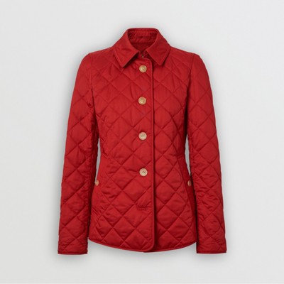 2 rouge Matelassée La Veste Militaire Burberry Femme Photo De Galerie zAppwqZ1Bn