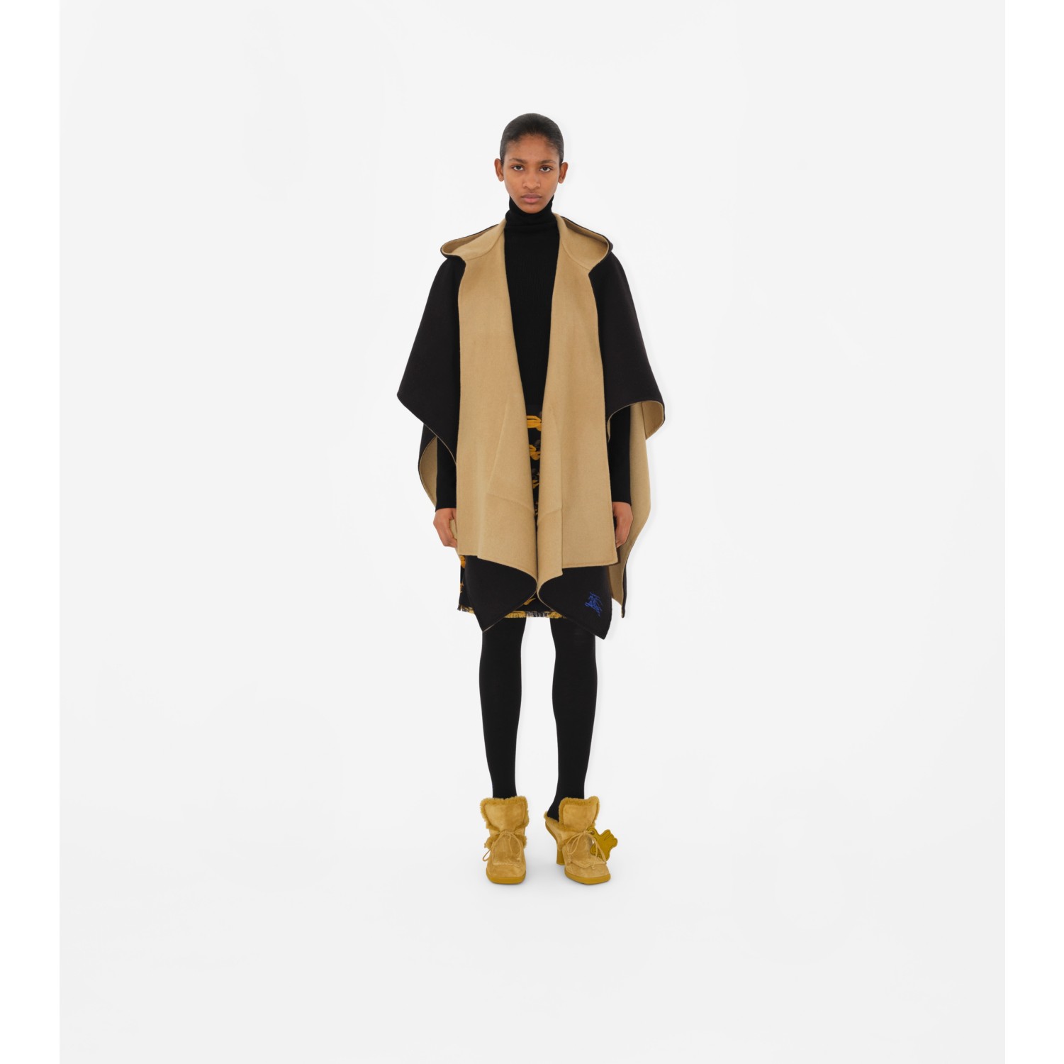 EKD Cashmere Hooded Cape