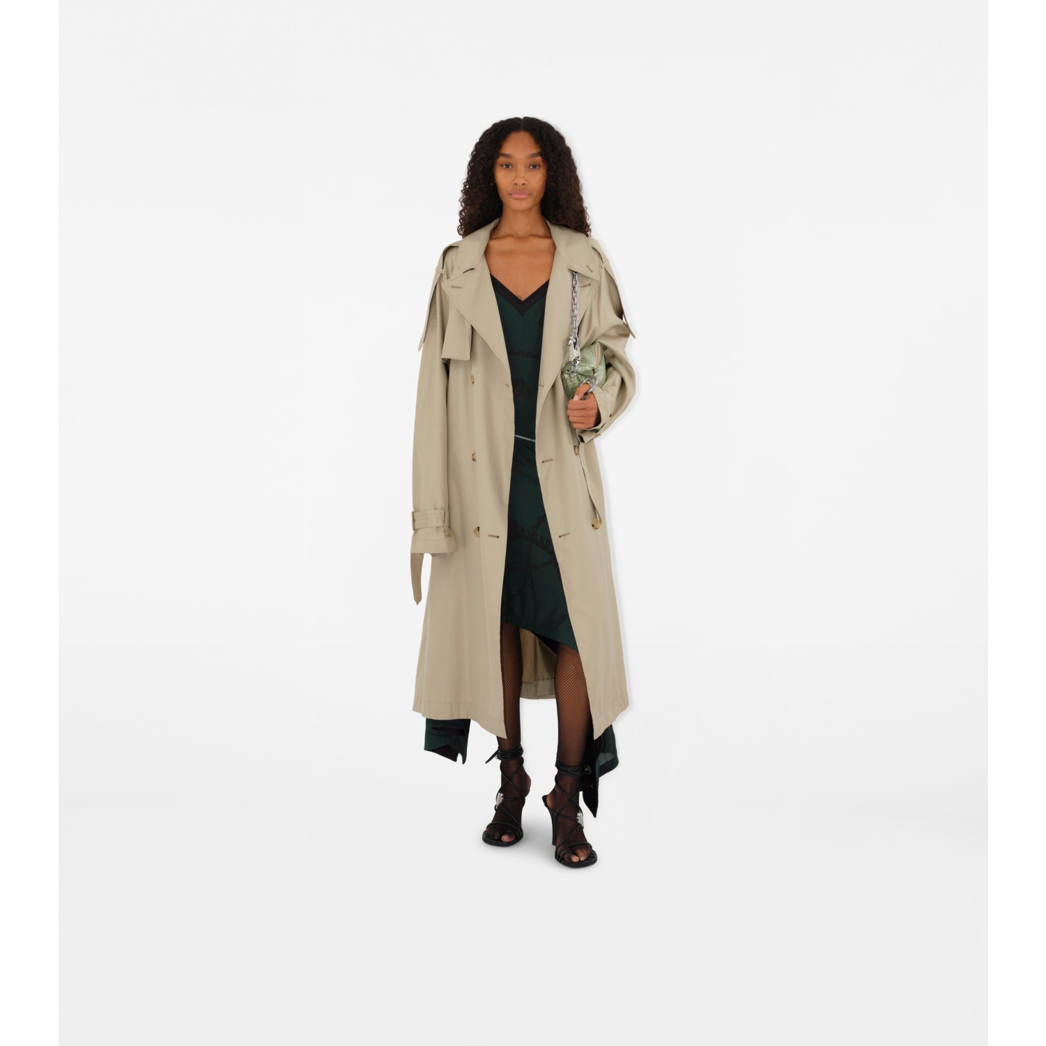 Long silk coat best sale