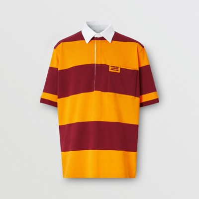 burberry polo shirt orange