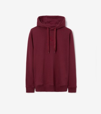 Burberry Boys & Girls Dark Red Hooded Sweatshirt