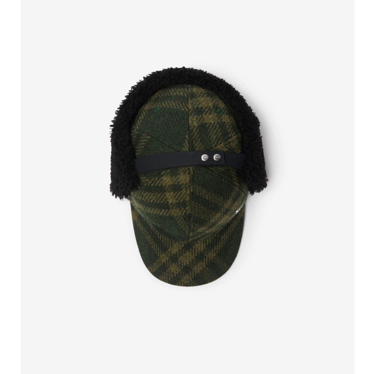 Shearling Trim Corduroy Trapper Cap in ROOT Men Burberry Official