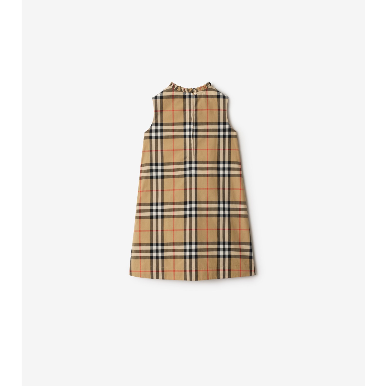 Check Cotton Poplin Dress