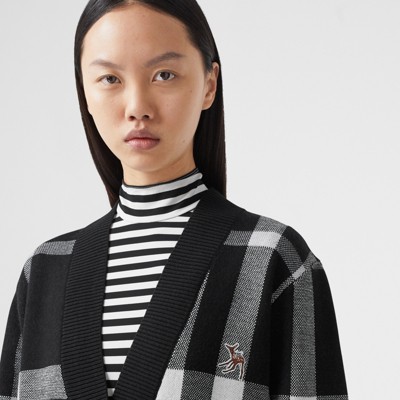 burberry deer cardigan