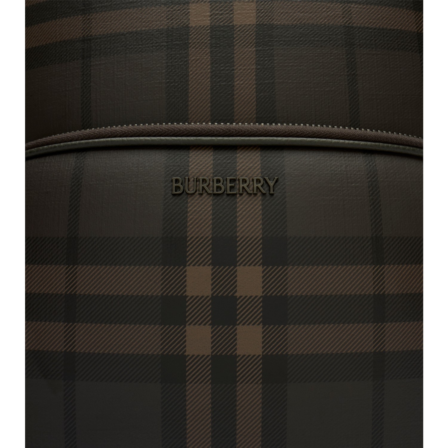 City Check Zip Backpack in Dark brown - Men | Burberry® Official
