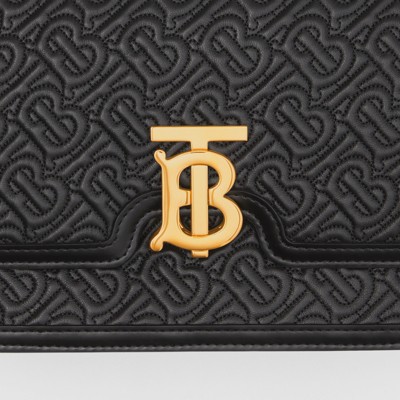 medium quilted monogram lambskin tb bolsa