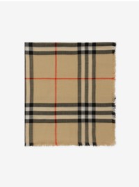 Product Shot of Check Wool Scarf