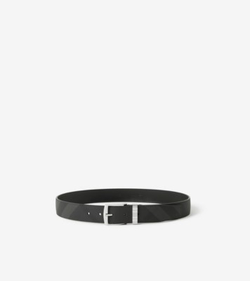 BURBERRY Leather belt in beige/ black/ red