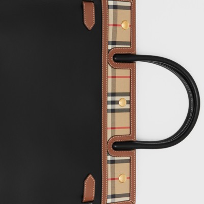 burberry medium leather title bolsa