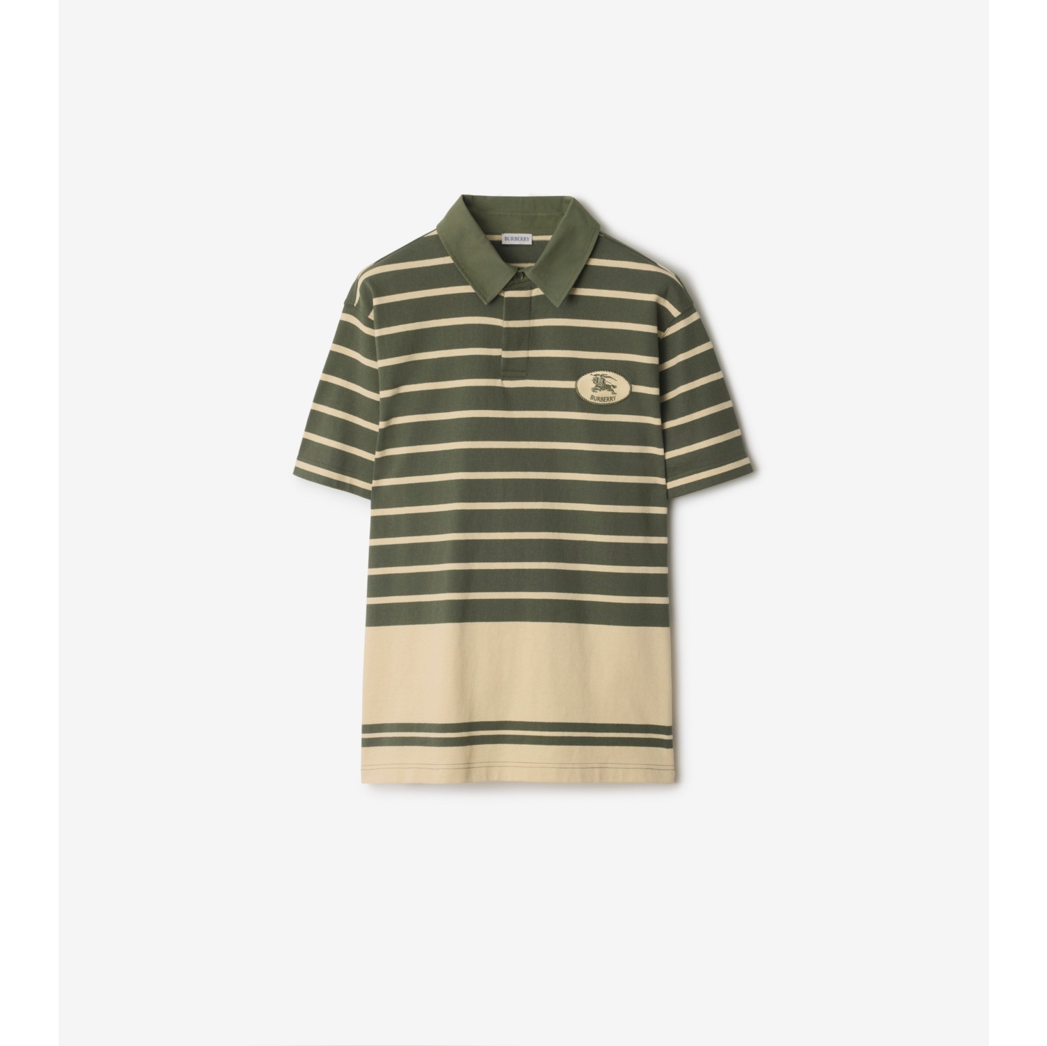 Striped Cotton Polo Shirt