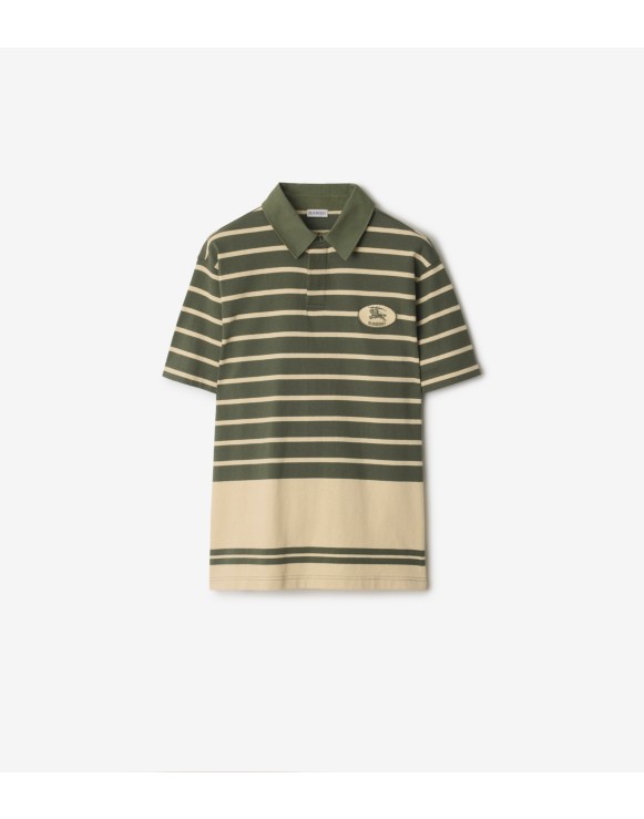 Striped Cotton Polo Shirt