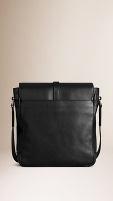 Soft Leather Crossbody Bag Black | Burberry