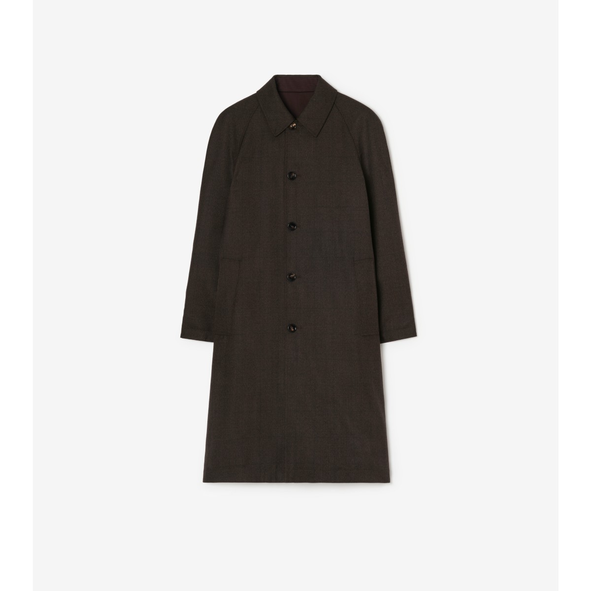  Check Long Reversible Gabardine Parkbury Car Coat
