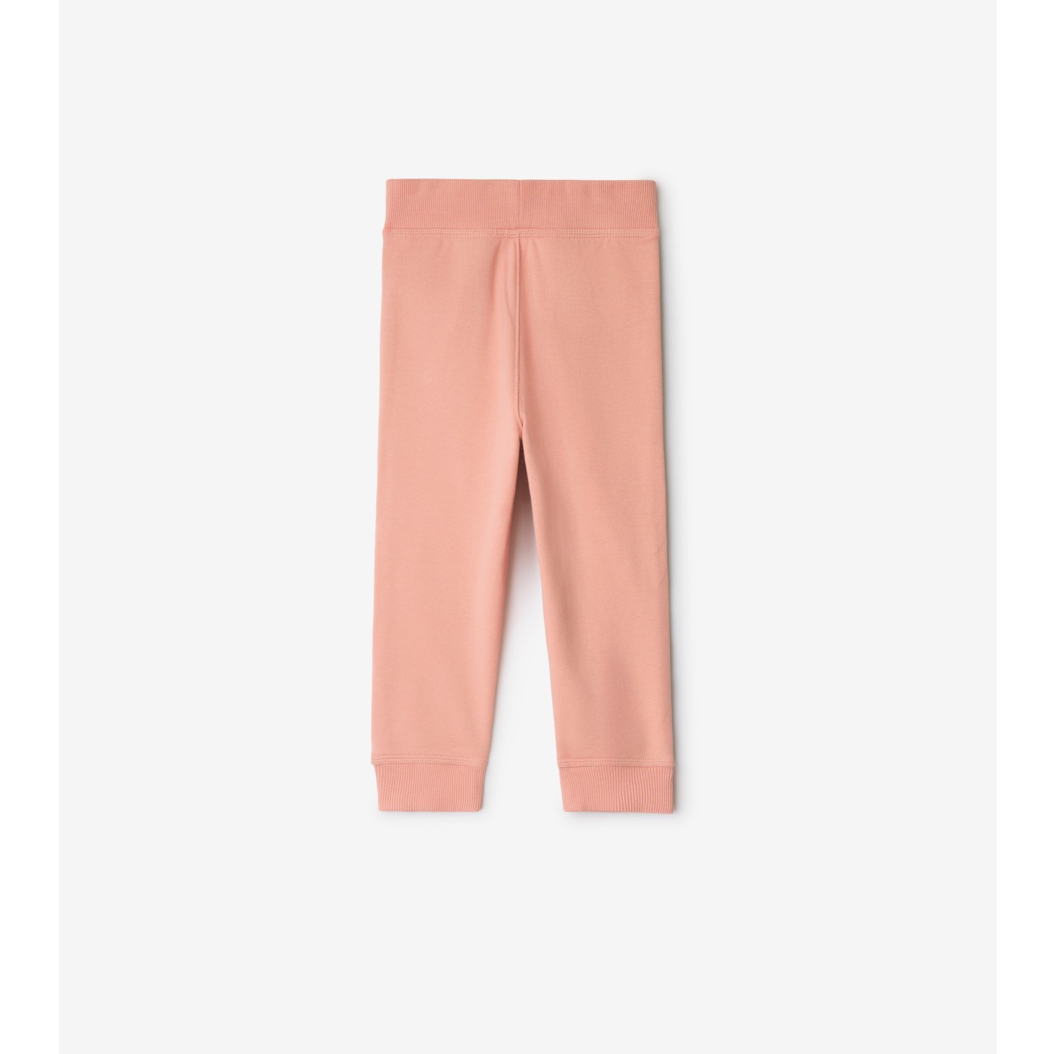Check Trim Cotton Jogging Pants