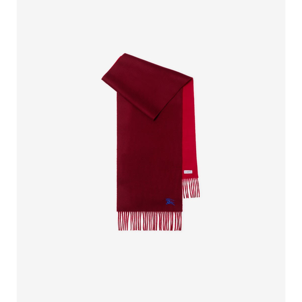 Shop Burberry Reversible Cashmere Scarf In Veneer