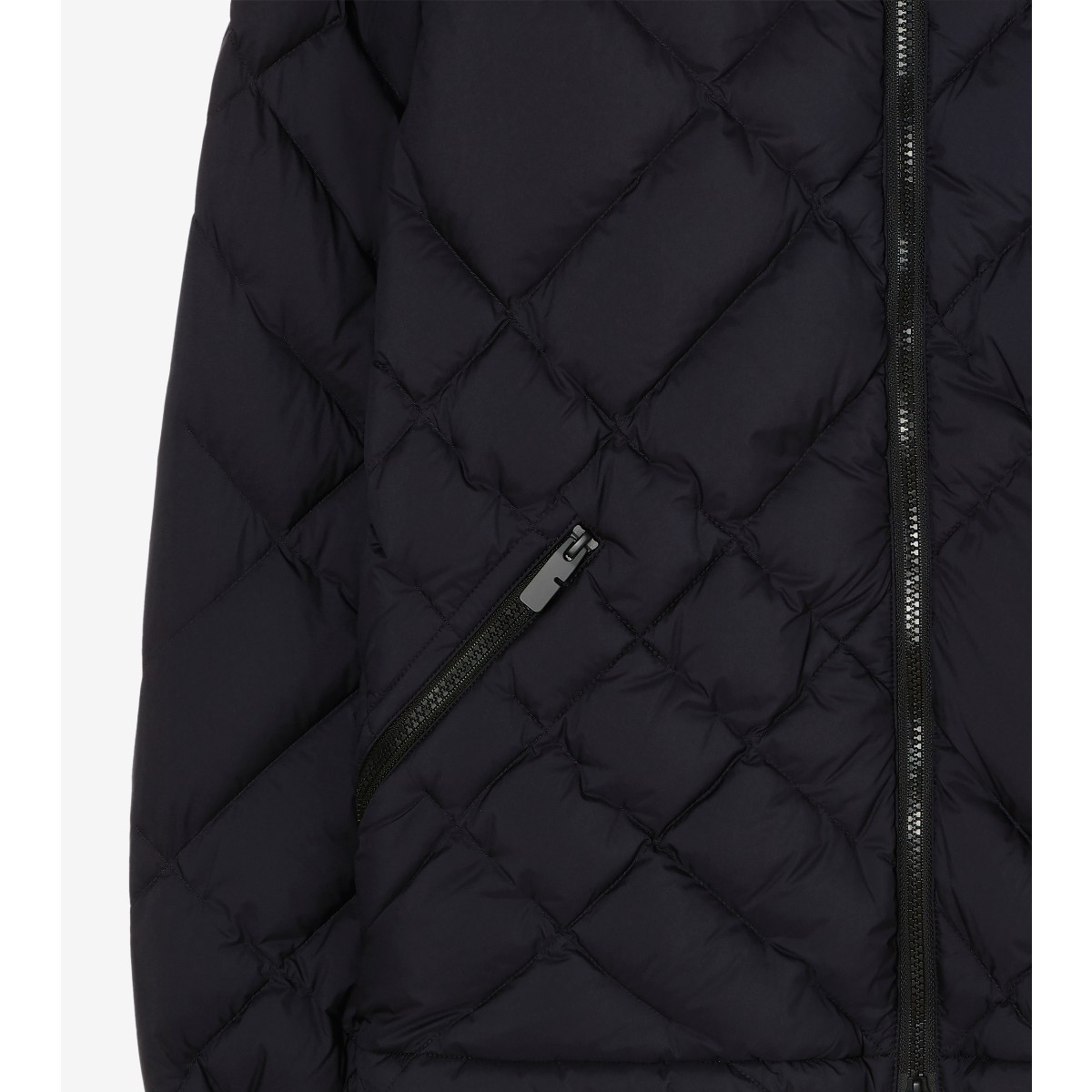  Check -stitch Nylon Doversgreen Puffer Jacket
