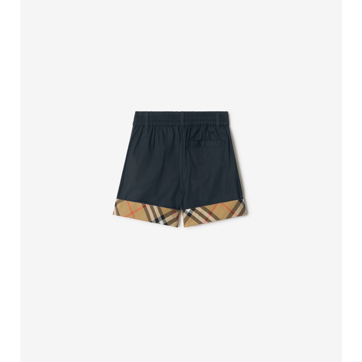  Check Turn-up Cotton Shorts