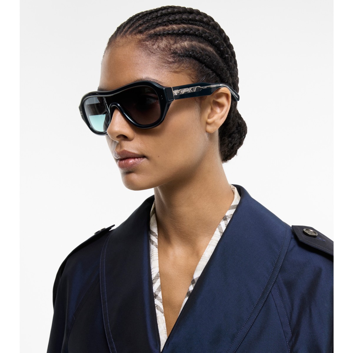  Check Mask Sunglasses