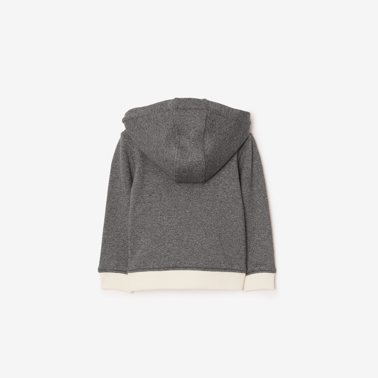 Cotton Zip Hoodie in Charcoal Grey Melange - Children | Burberry® Official
