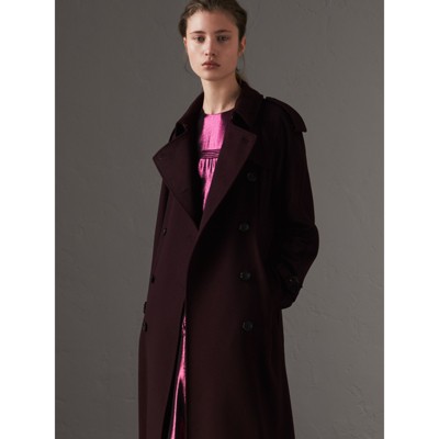 burberry purple trench