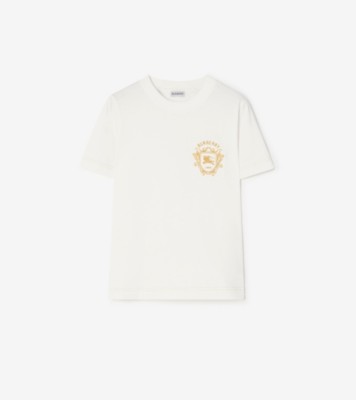 Knight Crest Cotton T shirt Chalk ®