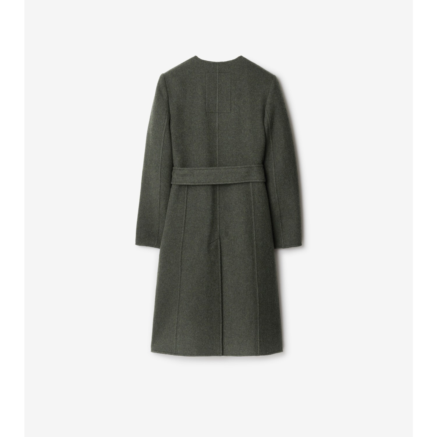 Gray wool 2025 wrap coat