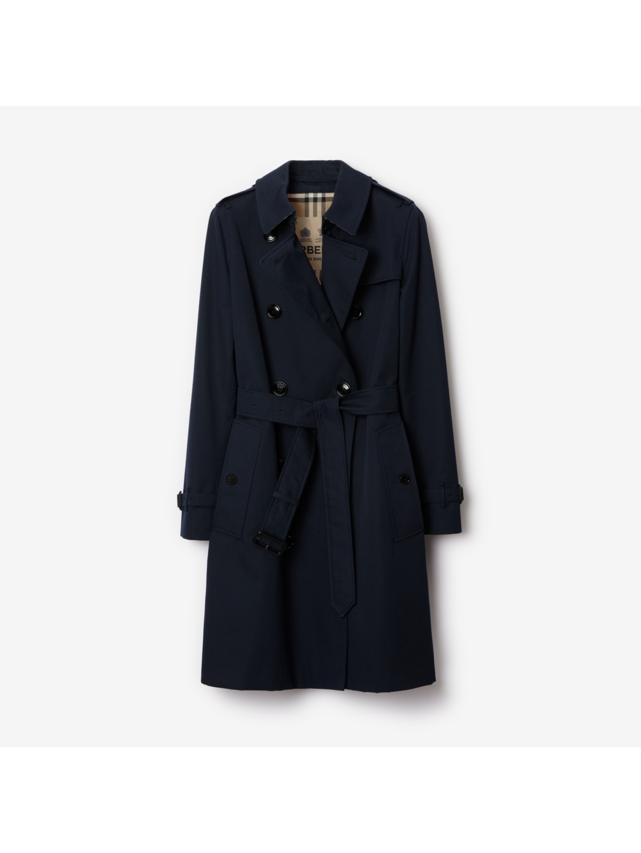 Mid-length Kensington Heritage Trench Coat in Black - Women | Burberry®  Official