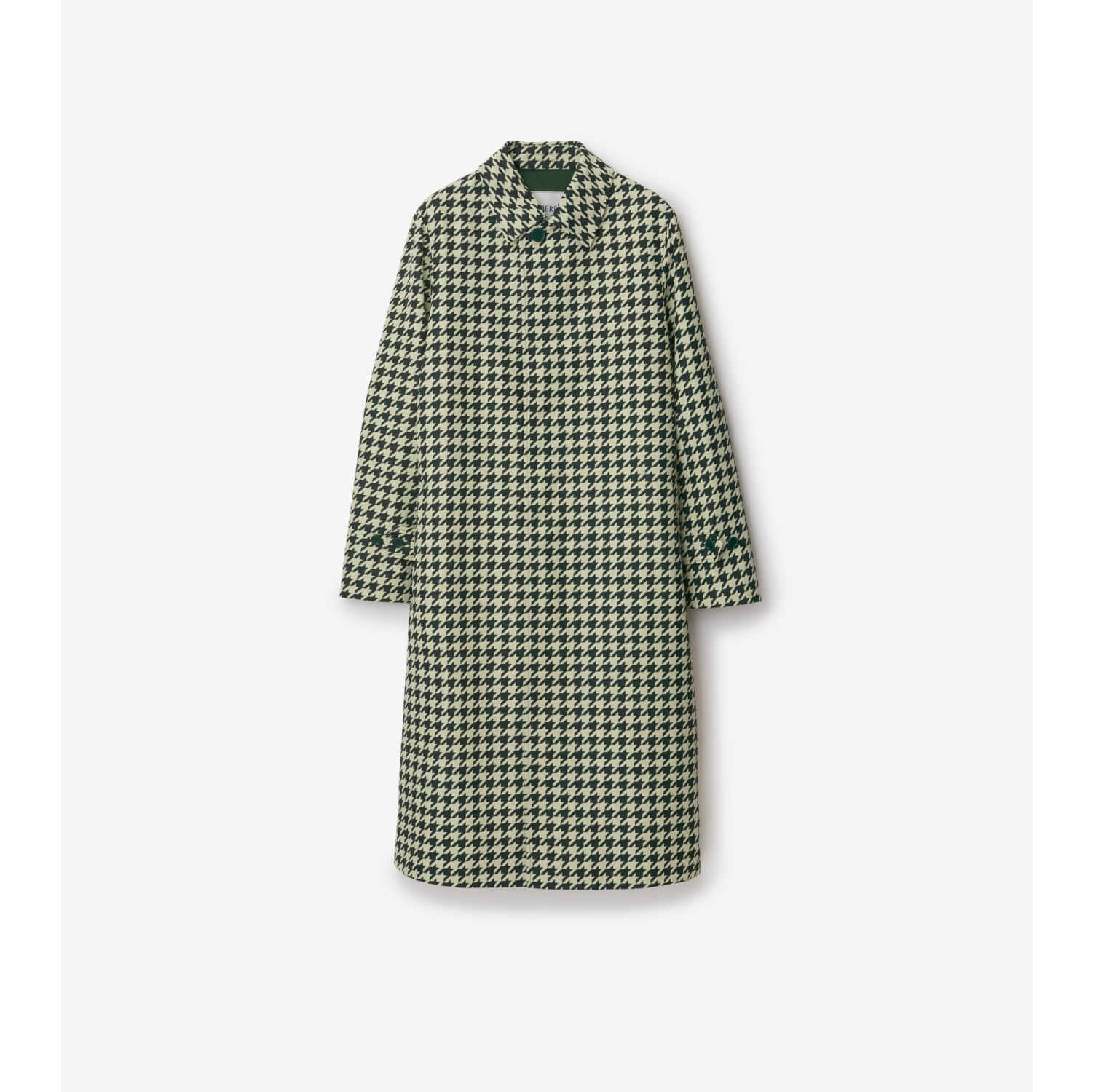 Long Houndstooth Car Coat