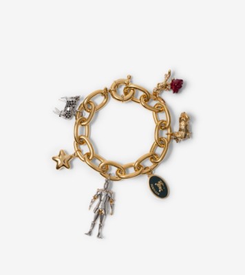 Burberry ゴールドブレスレット 約20cm チャーム ブレスレット (ゴールド／マルチカラー) - ウィメンズ