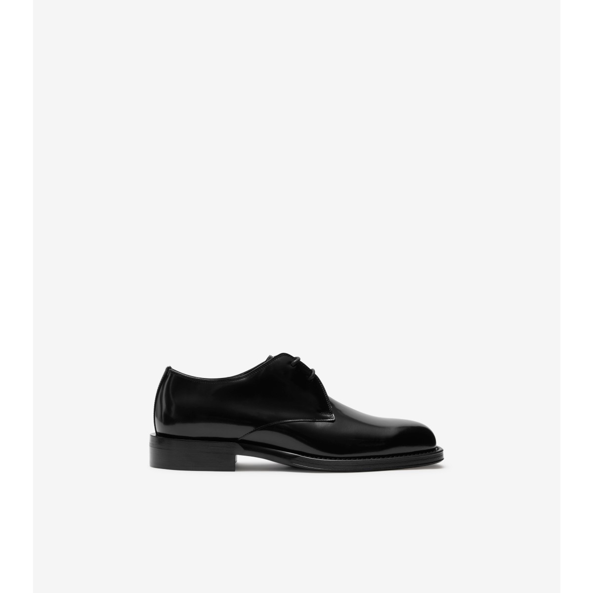 Burberry Tux Leather Derby Shoes In Black