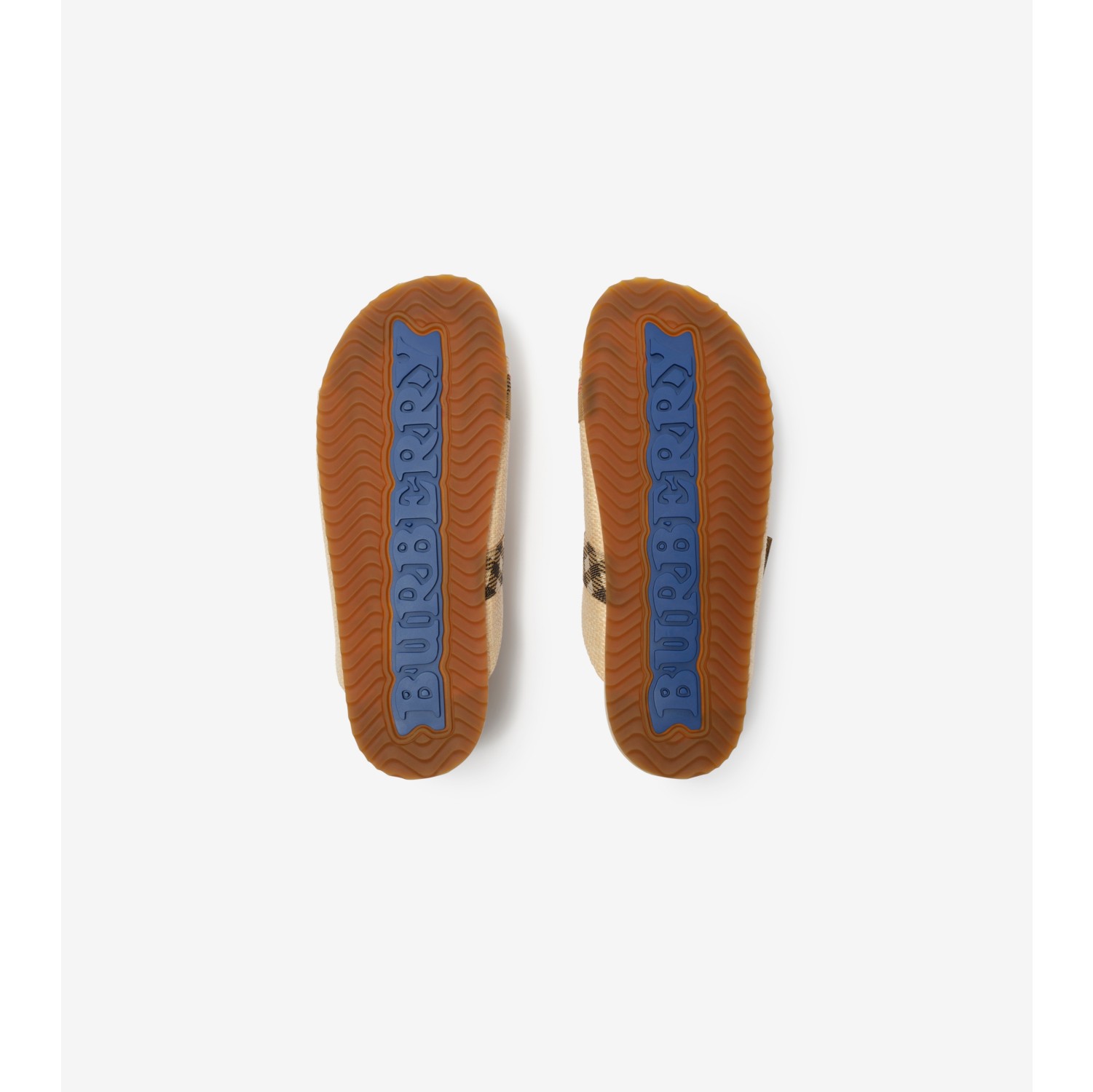 Raffia-effect Urchin Sandals in Reed beige - Women | Burberry® Official