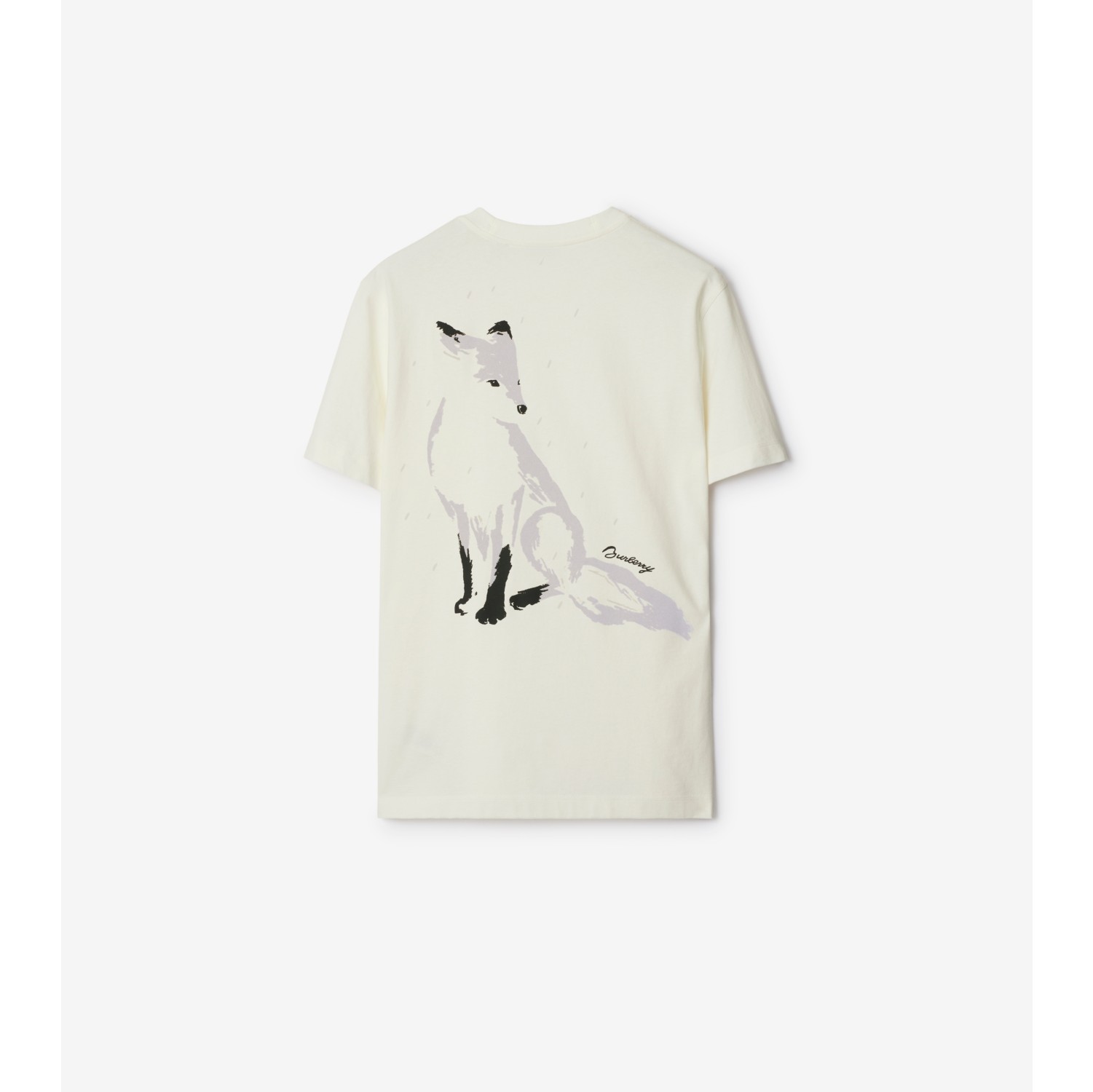 T-shirt en coton à motif renard