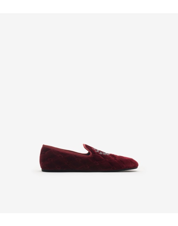 Quilted Velvet Estate Slippers