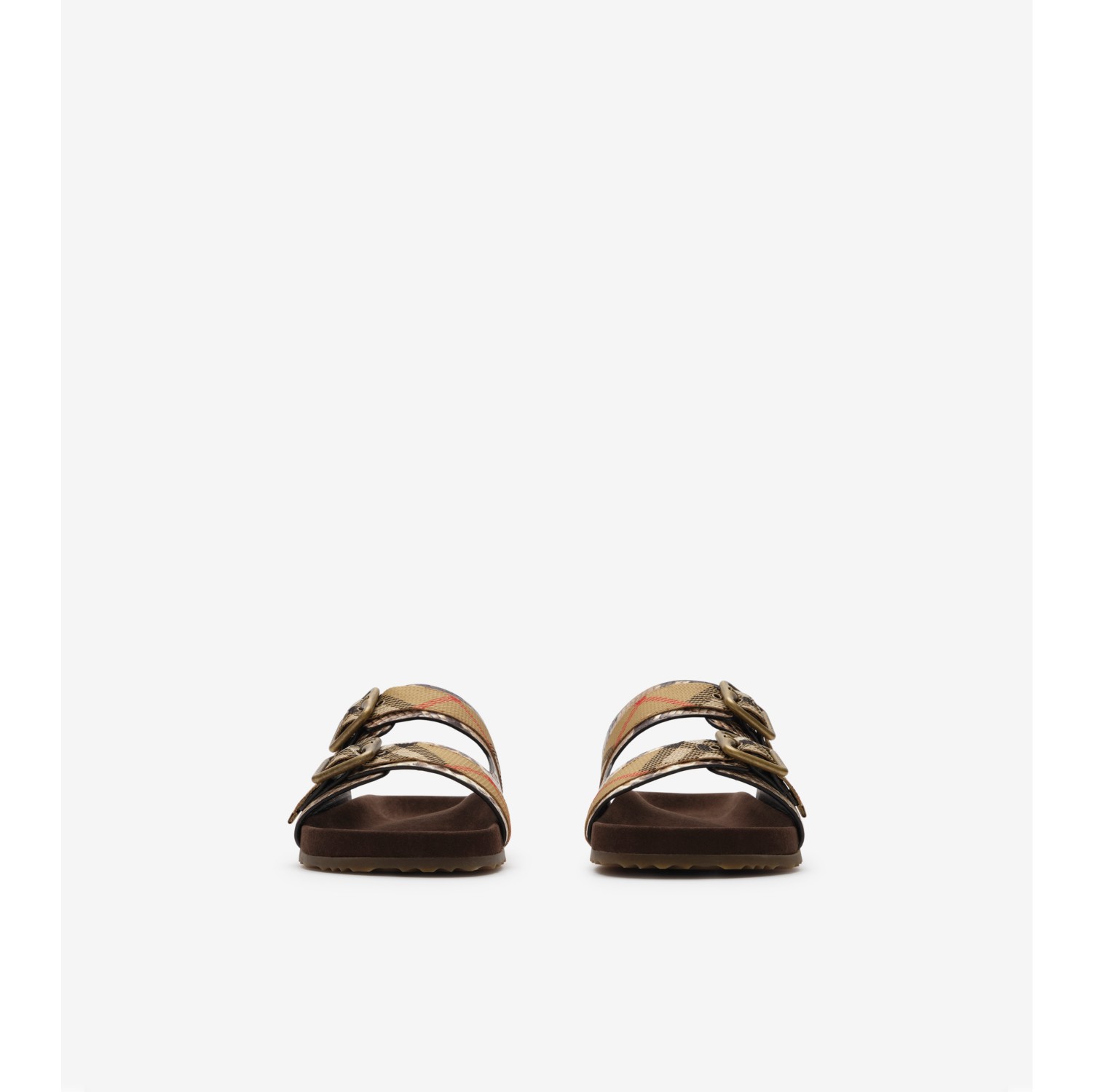 Python-print Leather Urchin Sandals​