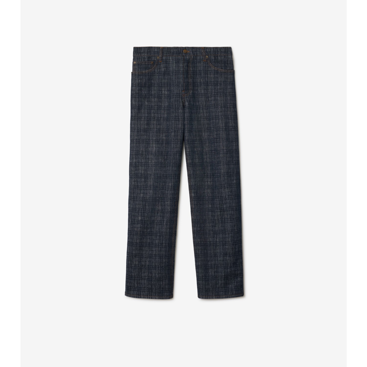 Jeans in denim Check larghi