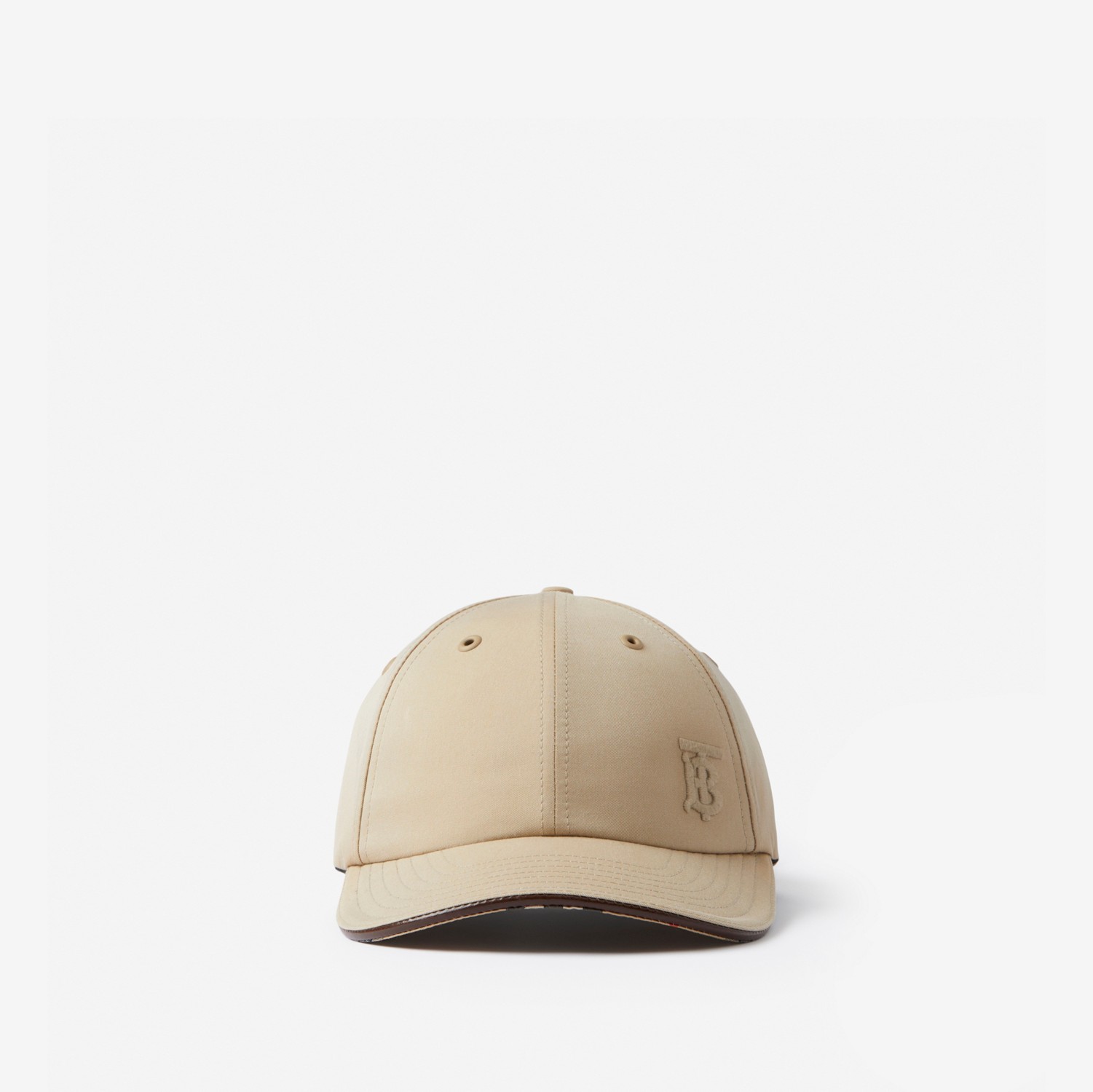 모노그램 모티프 트로피컬 개버딘 야구 모자 (허니) | Burberry®