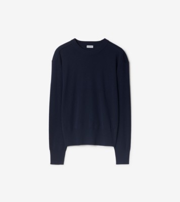 BURBERRY FENNEL LOGO shops MERINO SWEATER