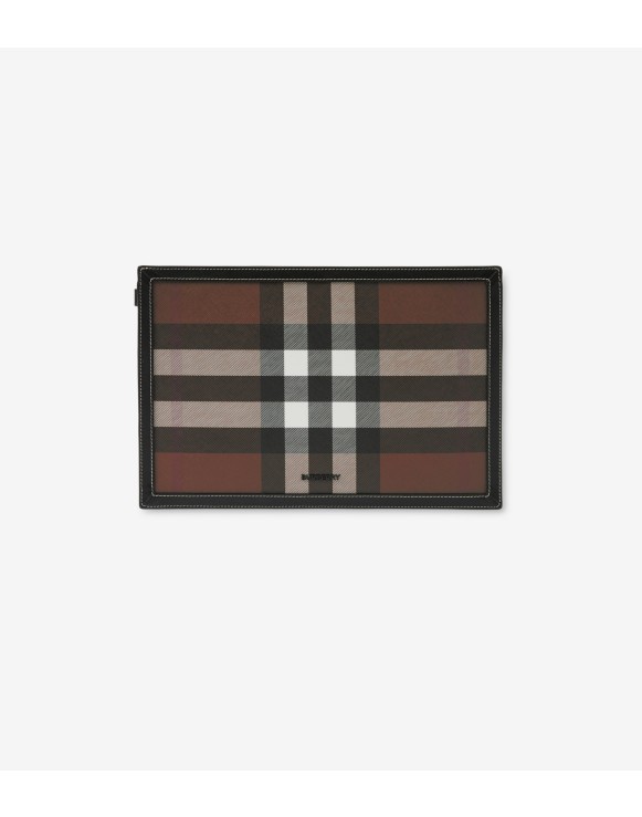 Pochette Check con cerniera