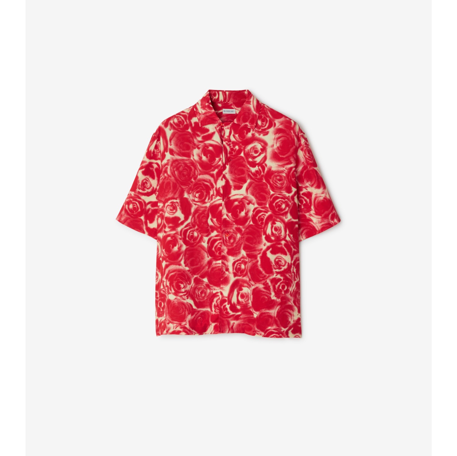 Red burberry shirt clearance mens