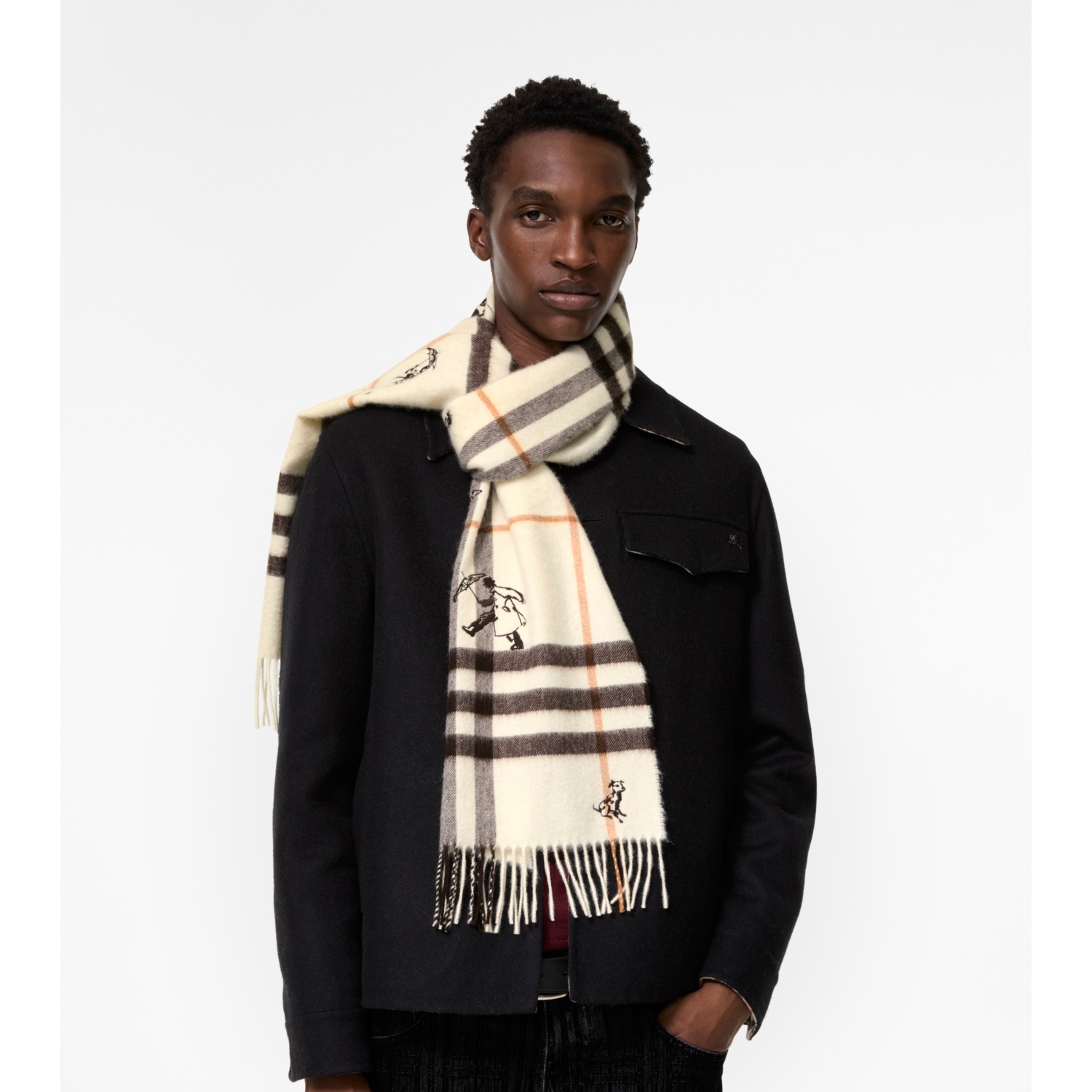 Check Mates Cashmere Scarf - thumbnail 10