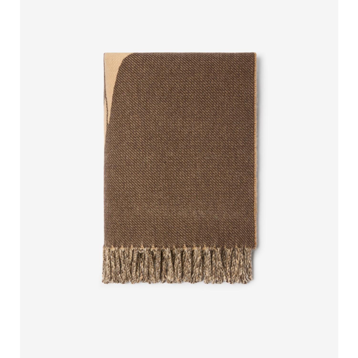 EKD Wool Cashmere Blanket in Treacle brown | Burberry® Official