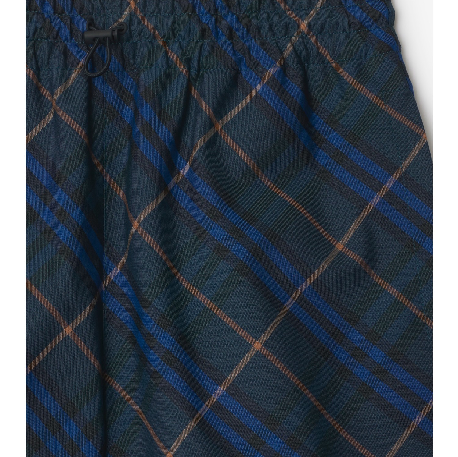 Check Shorts in Midnight - Women, Nylon | Burberry® Official