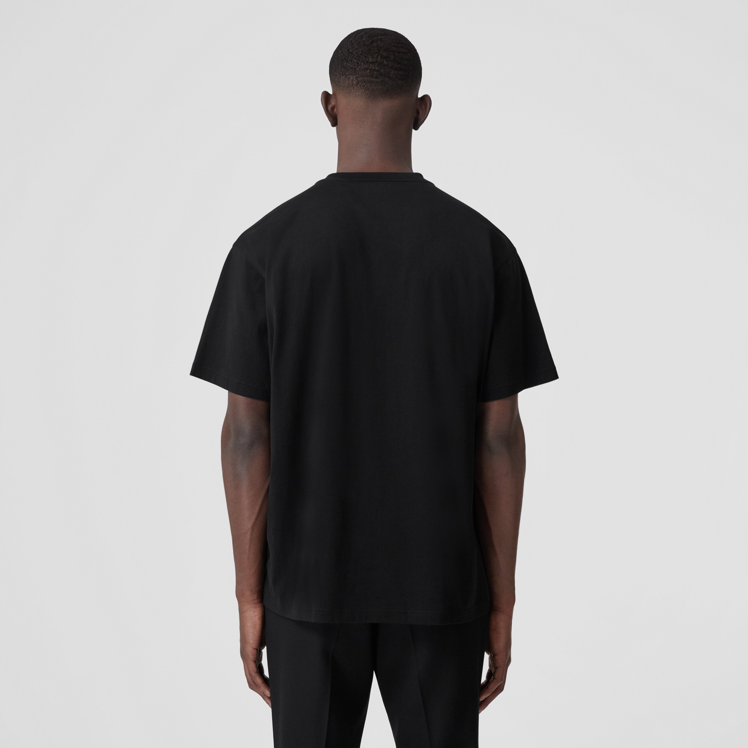 T-shirt oversize en coton avec logo (Noir) | Site officiel Burberry® - 3