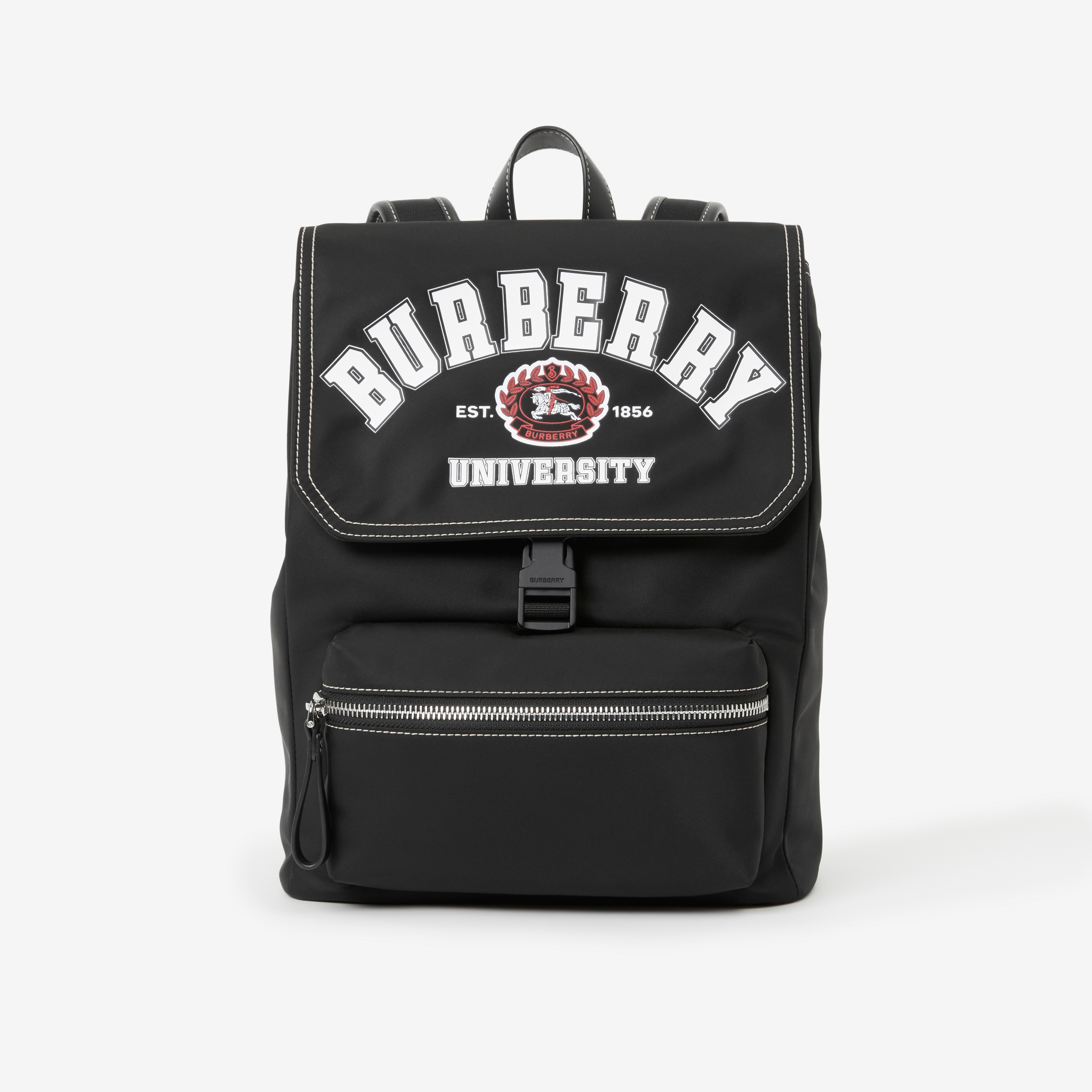 College Graphic Nylon Backpack in Black - Children | Burberry® Official - 1