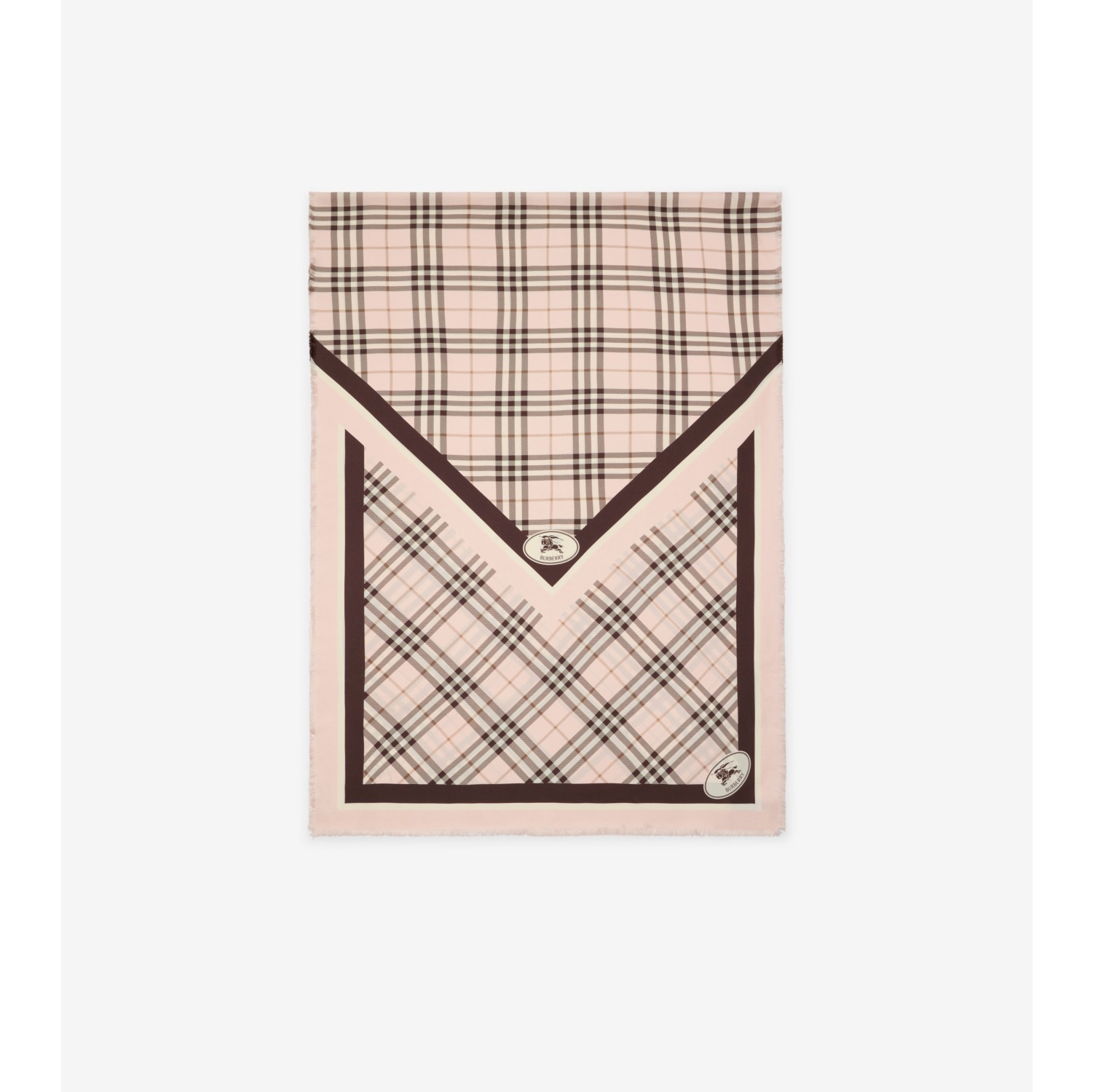 Foulard en soie Check Knight