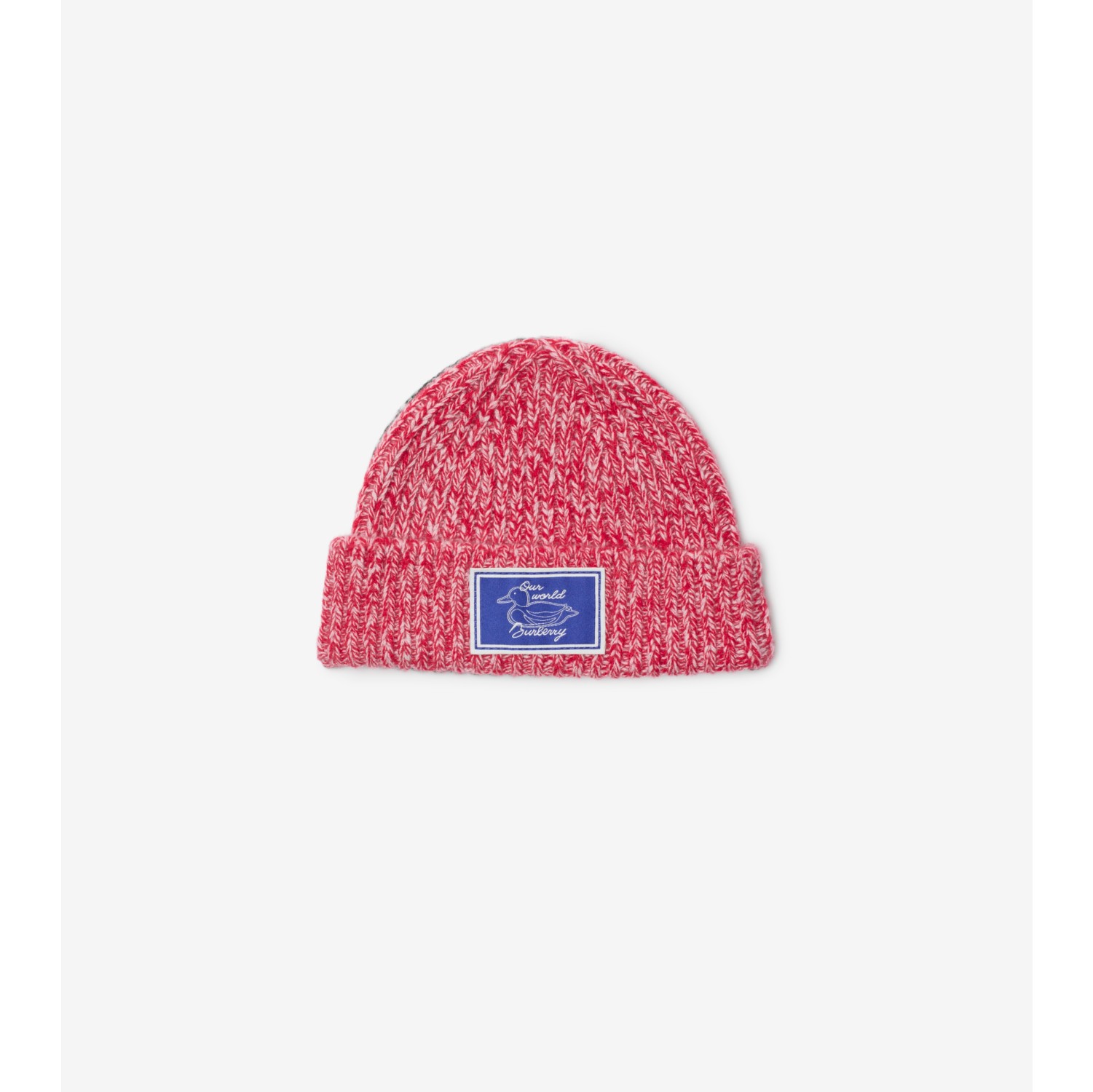 Kaschmir-Beanie mit Colour-Blocking