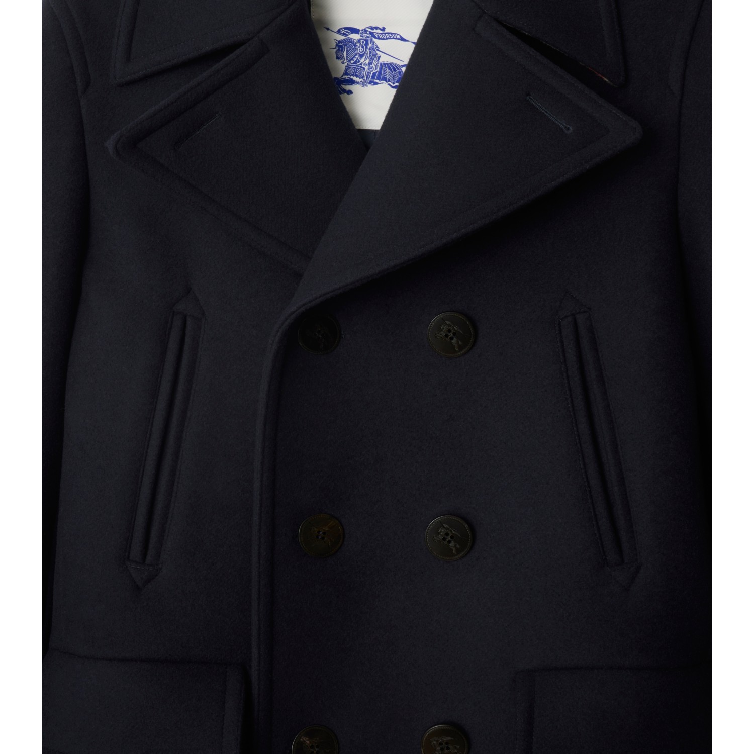 Wool Pea Coat - thumbnail 4