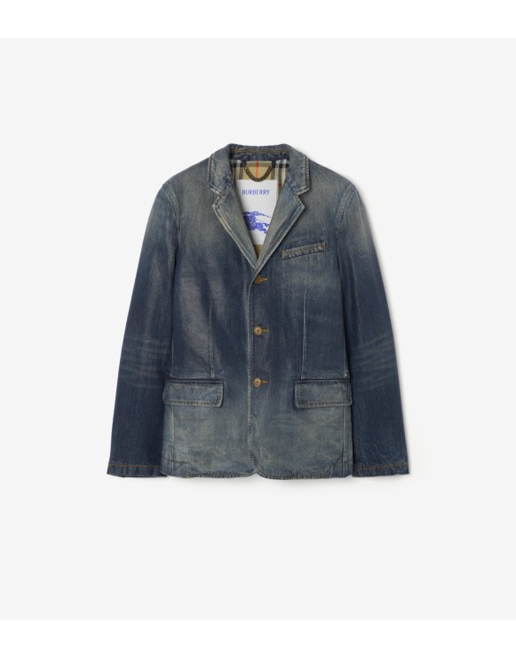 Coated Denim Tailored Jacket