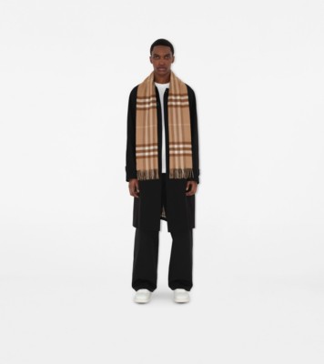 BURBERRY - Giant Check Cashmere Scarf