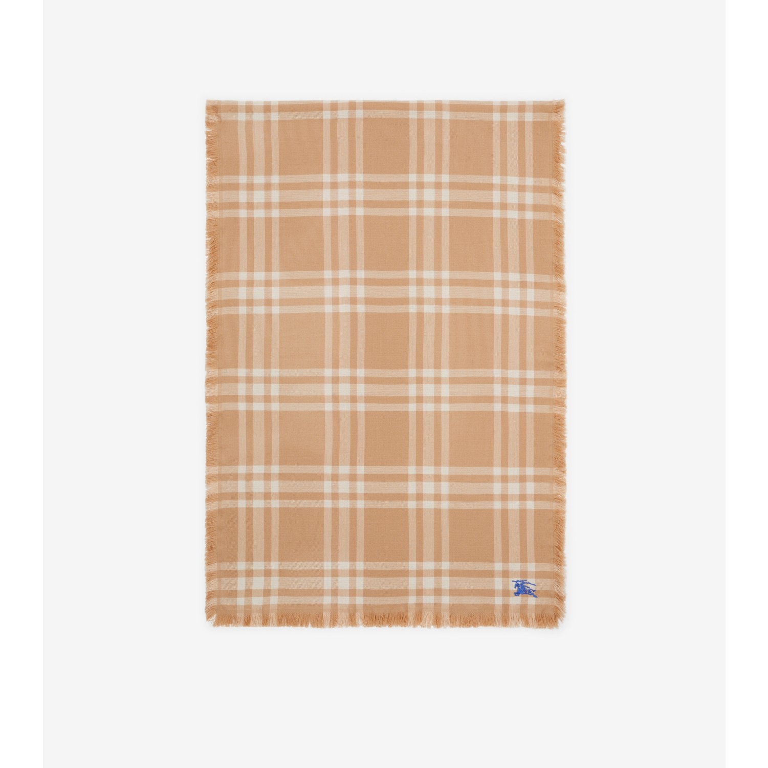 Fringed check wool scarf clearance burberry